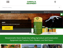 Tablet Screenshot of carrollsequipment.com